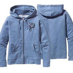 Patagonia Midweight Phone Home P-patch hooded kangaroo sweatshirt Size Small